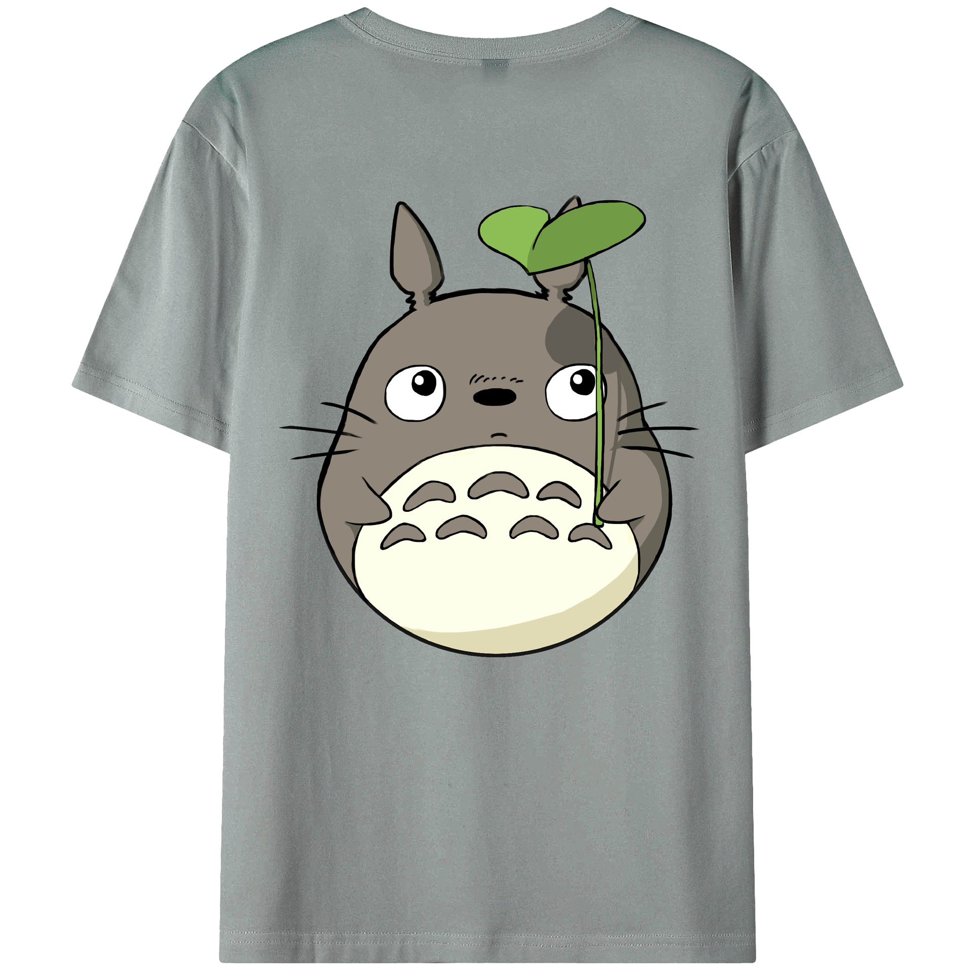 （画像用） となりのトトロ 草壁メイ 草壁サツキ My Neighbor Totoro Satsuki Kusakabe Mei Kusakabe 綿100％ メンズ半袖Tシャツ（バックプリント） 通気性
